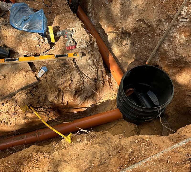 החלפת מקטע ביוב